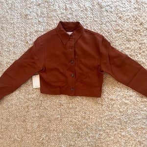 Brick aritzia crop top